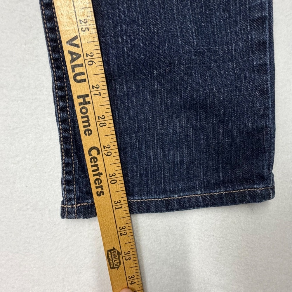 Simply Vera Vera Wang Straight Leg Jeans Dark Wash Blue Womens 10 - Picture 7 of 8